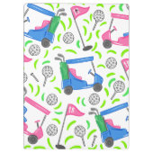 Porte-bloc Golf rose bleu (Dos)