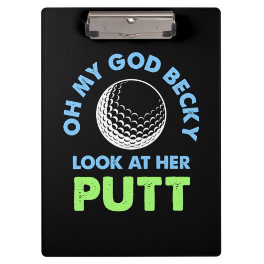Porte-bloc Golfer Oh Mon Dieu (Devant)