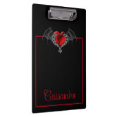 Porte-bloc Goth Heart with Bat Wings Personnalisé (Swatch)