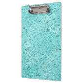 Porte-bloc gouttelettes d'eau aquamarines (Gauche)