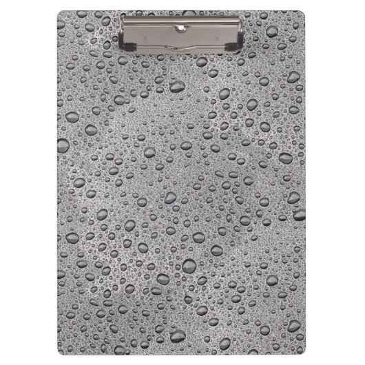 Porte-bloc gouttelettes d'eau gris (Devant)