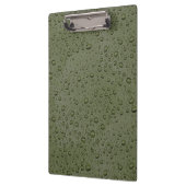 Porte-bloc gouttelettes d'eau verte d'olive (Gauche)
