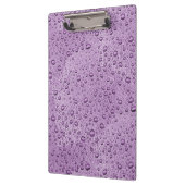Porte-bloc gouttelettes d'eau violette (Gauche)