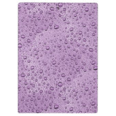 Porte-bloc gouttelettes d'eau violette (Dos)