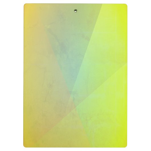 Porte-bloc Gradation géométrique jaune moderne (Dos)