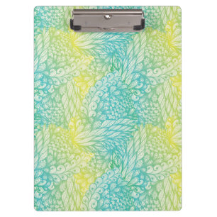 Porte-bloc Gradient jaune et bleu vintage floral