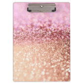 Porte-bloc Gradient rose de scintillement de parties (Devant)