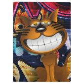 Porte-bloc Graffiti Art Chat souriant (Dos)