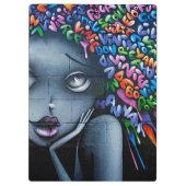 Porte-bloc Graffiti Art Cute Girl (Dos)