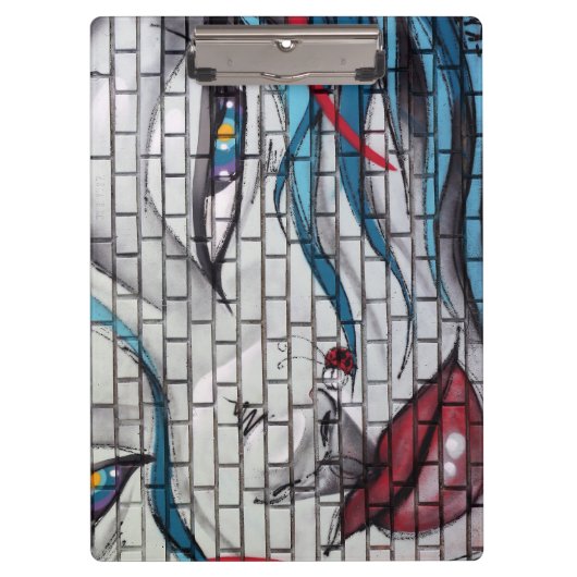 Porte-bloc Graffiti de fille asiatique (Devant)