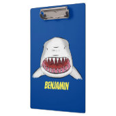 Porte-bloc Grand requin blanc moyen dessin animé (Gauche)