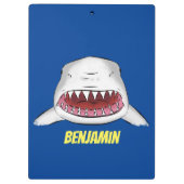 Porte-bloc Grand requin blanc moyen dessin animé (Dos)