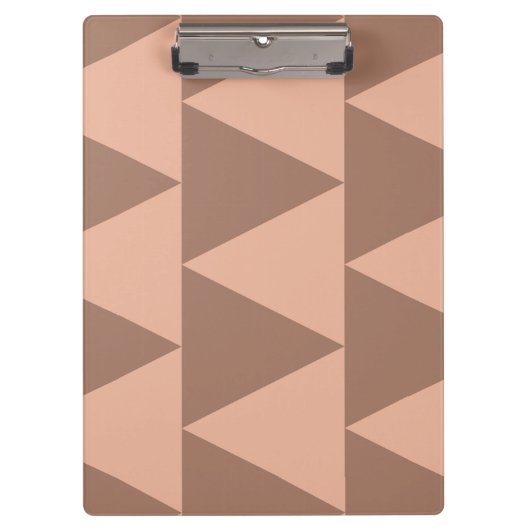 Porte-bloc Grand Triangles géométriques Mocha Mousse Dusty ro (Devant)
