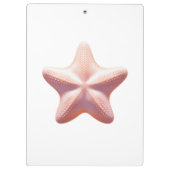 Porte-bloc Grande étoile de mer rose (Dos)