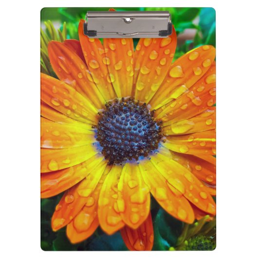 Porte-bloc Grande Fleur d'or près (Devant)