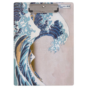 Porte-bloc Grande vague du tsunami Kanagawa Japon par Hokusai