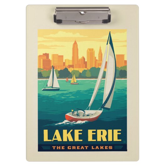 Porte-bloc Grands Lacs | Lac Érié (Devant)