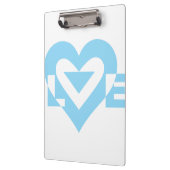 Porte-bloc Graphique d'amour cool, Bleu (Gauche)