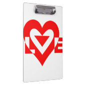 Porte-bloc Graphique d'amour cool, Rouge (Swatch)