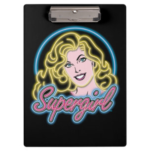 Porte-bloc Graphique des lumières de Neon Retro Supergirl