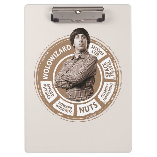 Porte-bloc Graphique Howard Info (Devant)