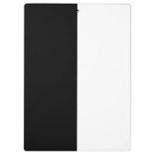 Porte-bloc Graphique noir et blanc demi et demi-graphique (Dos)