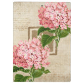 Porte-bloc Grappes d'Hortensia Rose II (Dos)