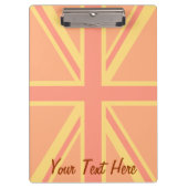 Porte-bloc Gras orange Union Jack Britanniques Drapeau Swag (Devant)