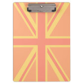 Porte-bloc Gras orange Union Jack Britanniques Drapeau Swag (Devant)
