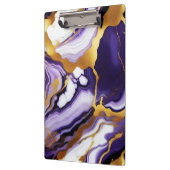 Porte-bloc Gras Trendy violet jaune or faux marbre (Gauche)