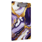 Porte-bloc Gras Trendy violet jaune or faux marbre (Swatch)