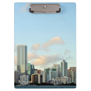 Porte-bloc Gratte-ciel de Miami contre le ciel clair large