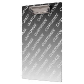 Porte-bloc Gray (changeable color) Ombre & Text Pattern (Gauche)