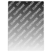 Porte-bloc Gray (changeable color) Ombre & Text Pattern (Dos)