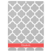 Porte-bloc Gray White Moroccan (Dos)
