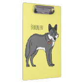 Porte-bloc Gray wolf with pipe cartoon (Swatch)