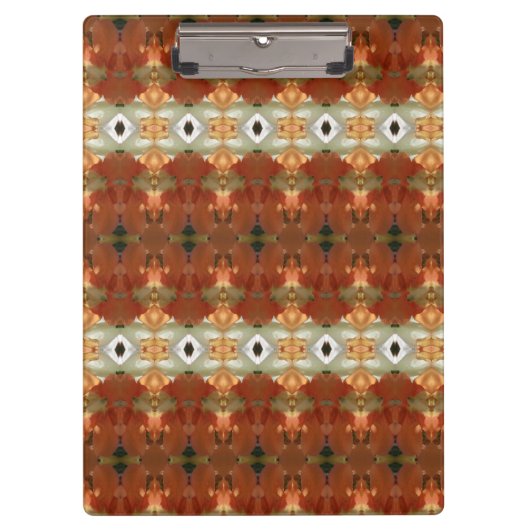 Porte-bloc Green & Amber Ikat 11 (Devant)