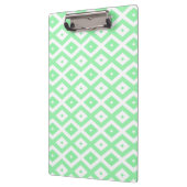 Porte-bloc Green and white diamond pattern (Gauche)