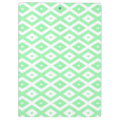 Porte-bloc Green and white diamond pattern (Dos)