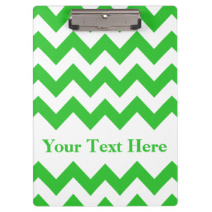 Porte-bloc Green Bold Chevron avec texte personnalisable