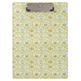 Porte-bloc Green floral pattern girly women