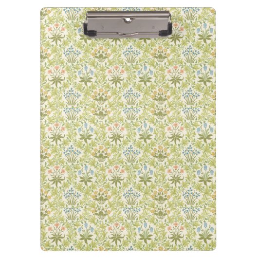 Porte-bloc Green floral pattern girly women (Devant)