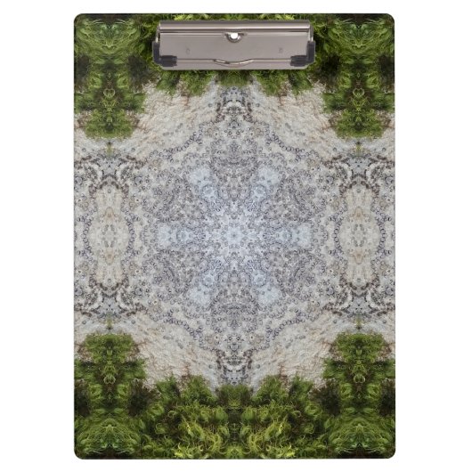 Porte-bloc Green Moss & Earth Nature Art (Devant)