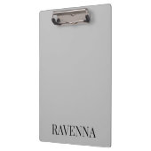 Porte-bloc Greige Luxury Serif Personalized Custom Name (Gauche)