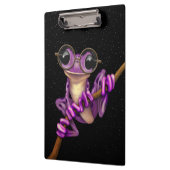 Porte-bloc Grenouille d'arbre pourpre mignonne avec des (Gauche)