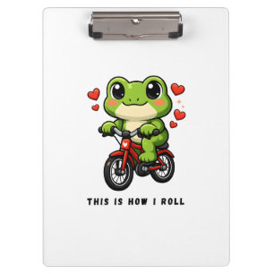 Porte-bloc Grenouille Mignonne à Vélo Art de Grenouille Kaw