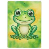 Porte-bloc Grenouille mignonne verte (Dos)