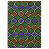Porte-bloc Grille Diamant Arlequin : Harmonie Texturée (Dos)
