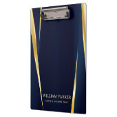 Porte-bloc Grilles d'or et Arrière - plan bleu (Gauche)