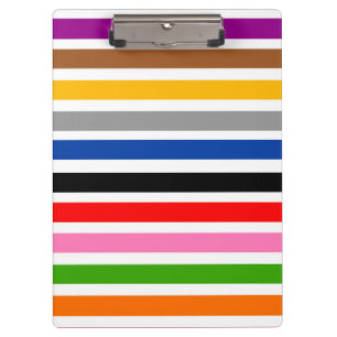 Porte-bloc Grilles multicolores blanches Conception Motif